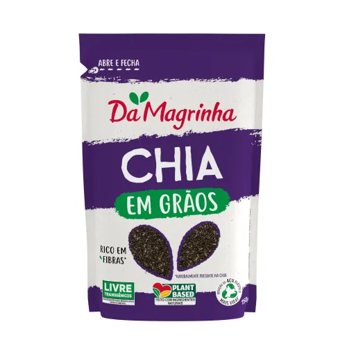 Chia Em Grãos Integral Da Magrinha Pouch 150G